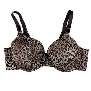 Vanity Fair Bra Beauty Back Smoothing Full Coverage 75345 Leopard Print Size 40C